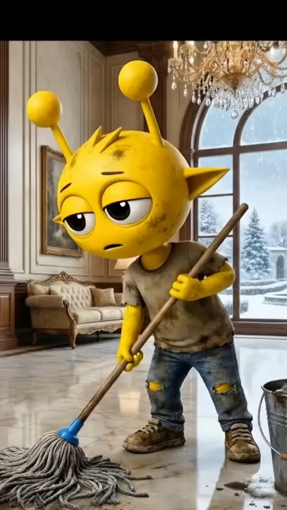 ai character: Homeless Story background