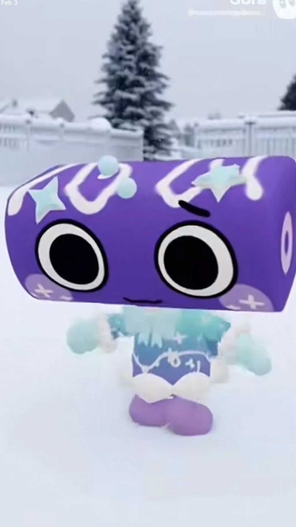 ai character: Snow-Time Cosmo 2 background