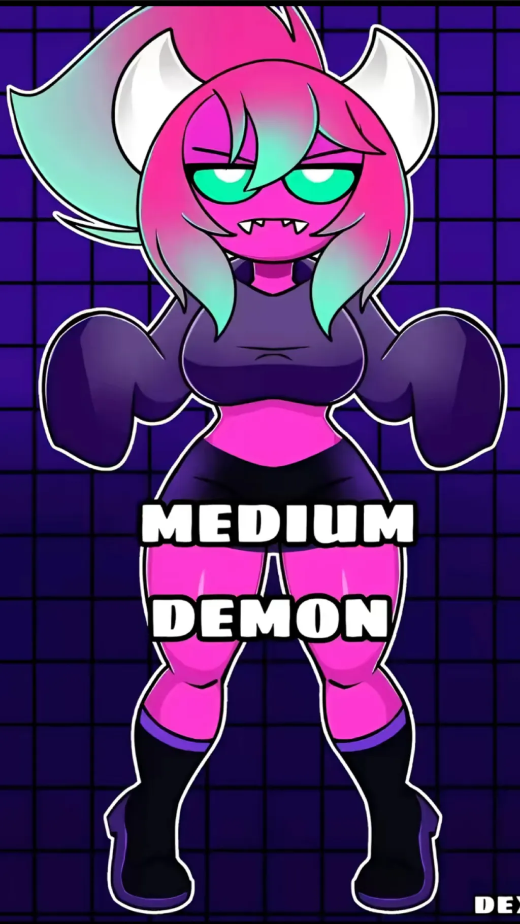 ai character: Medium Demon background