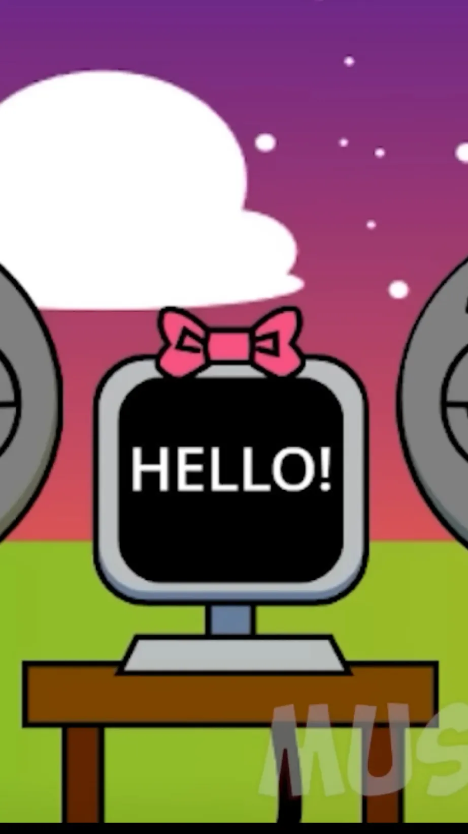 ai character: Mrs. Fun Computer background