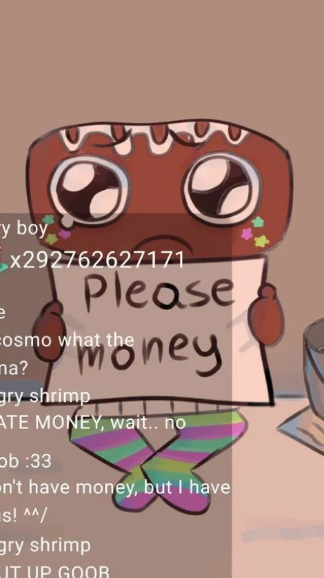 ai character: Homeless Cosmo background