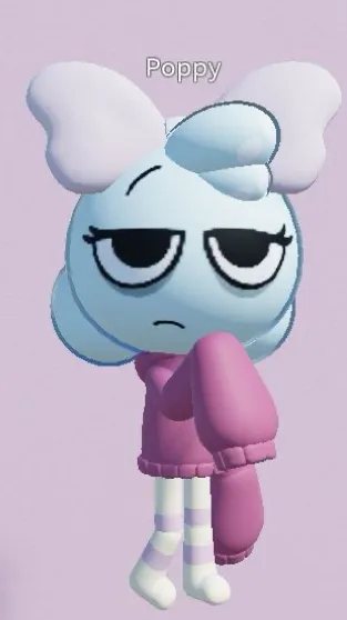 ai character: Emo Poppy background