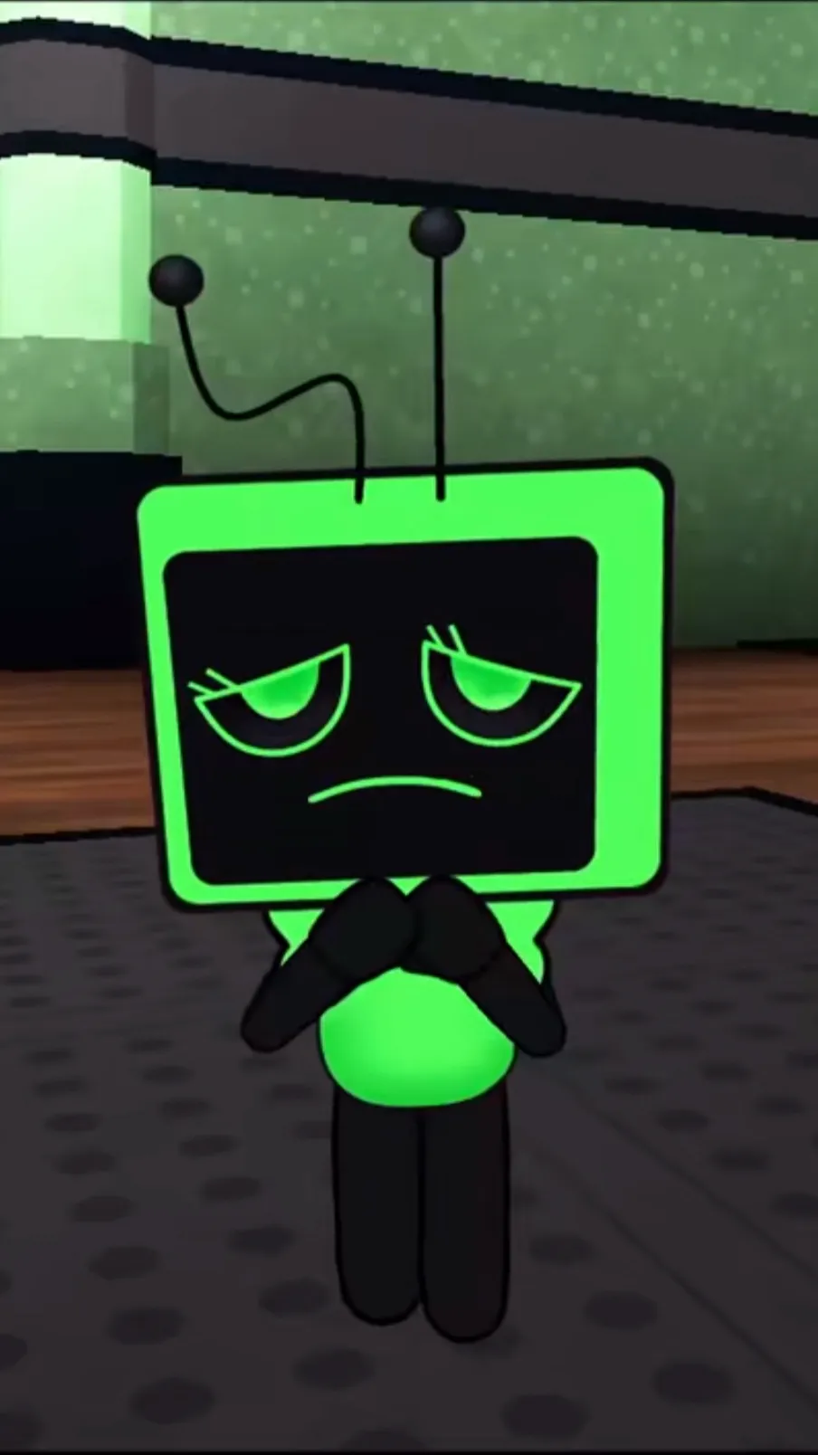 ai character: Vee’s Microphone background