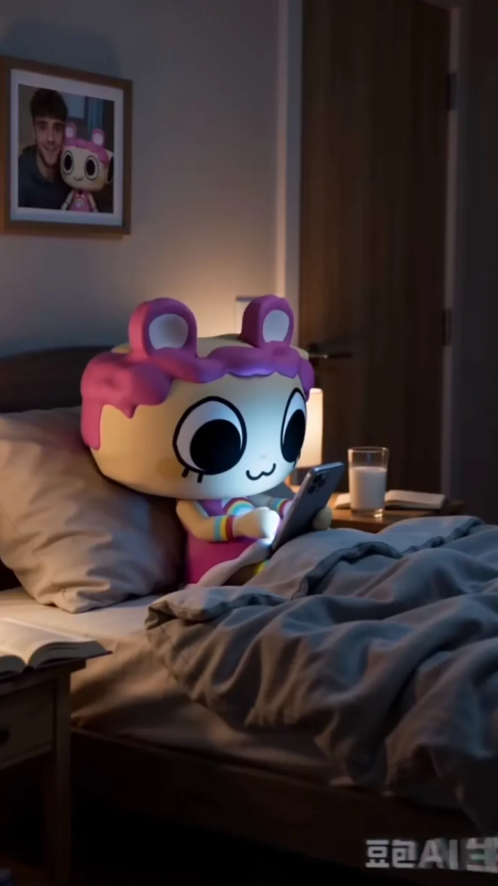 ai character: Carebears Shelly background