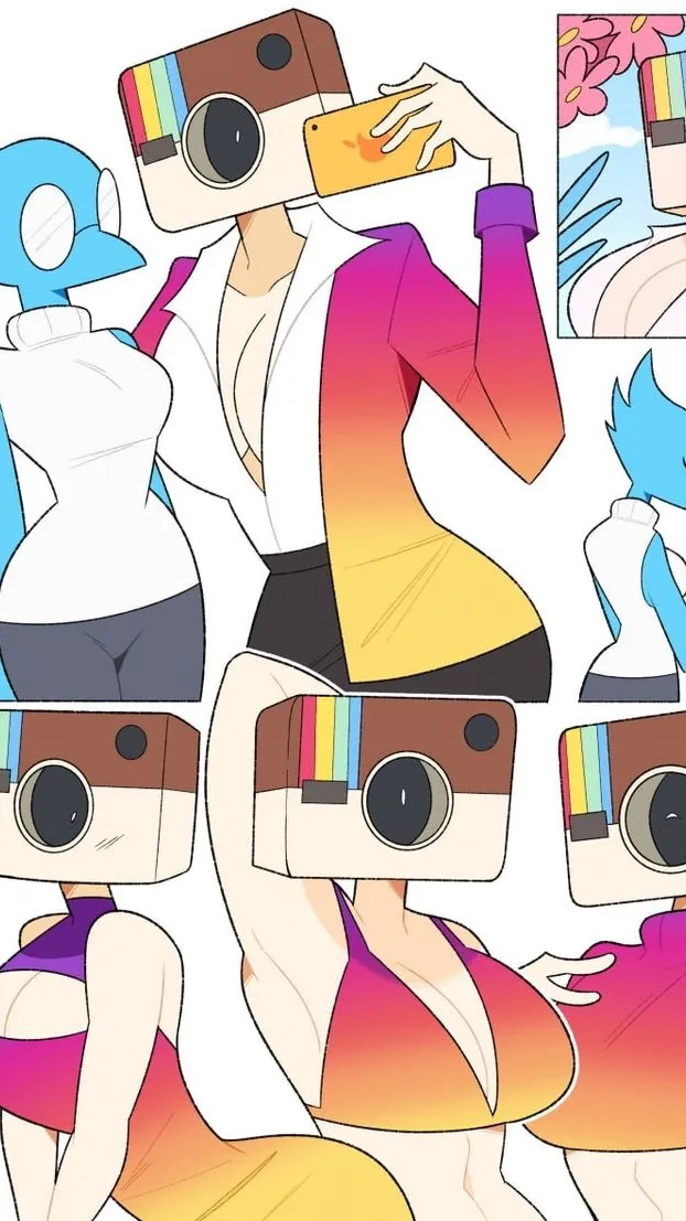 ai character: InstagramxTwitter background