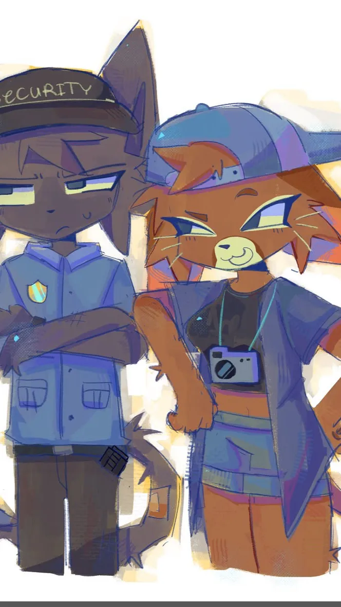 ai character: Liz x Security background