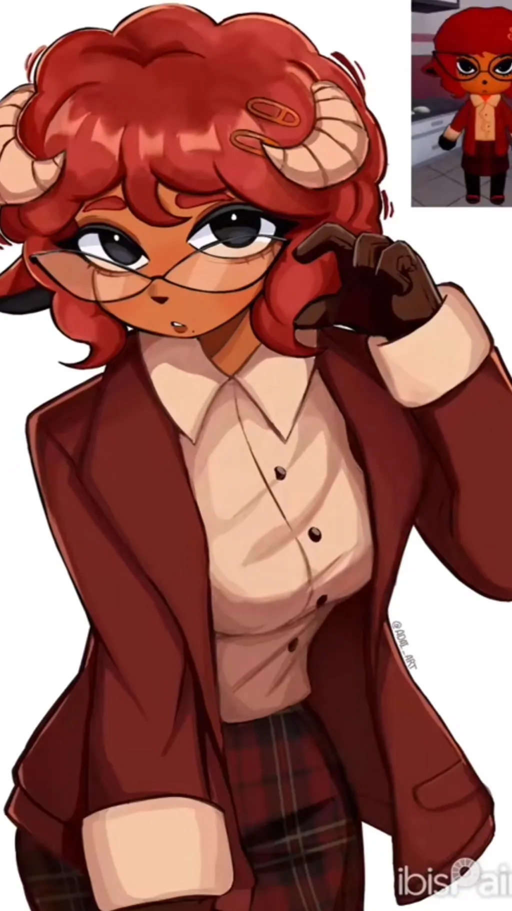 ai character: Auburn Secretary background
