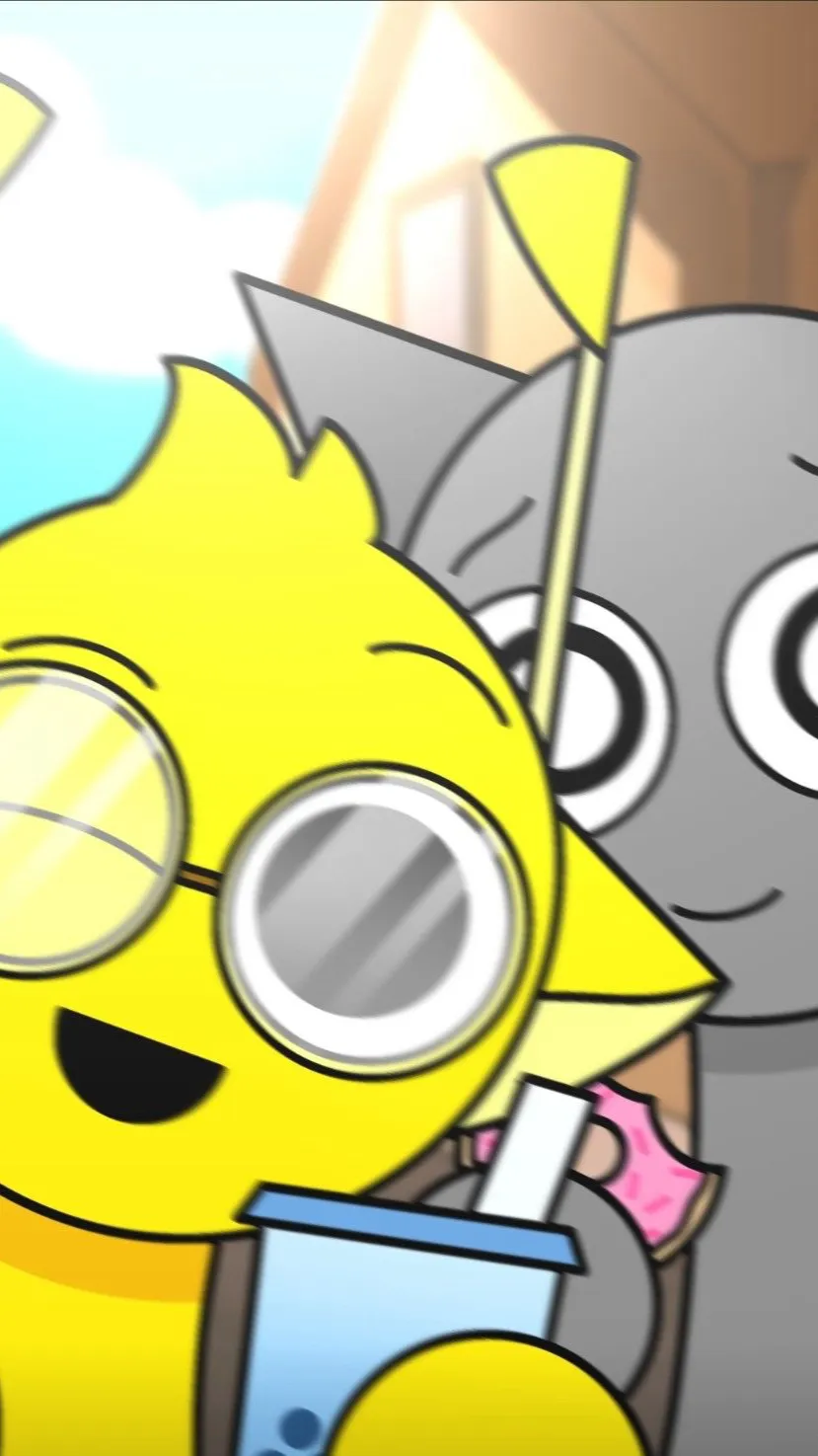ai character: Simon & Gray background