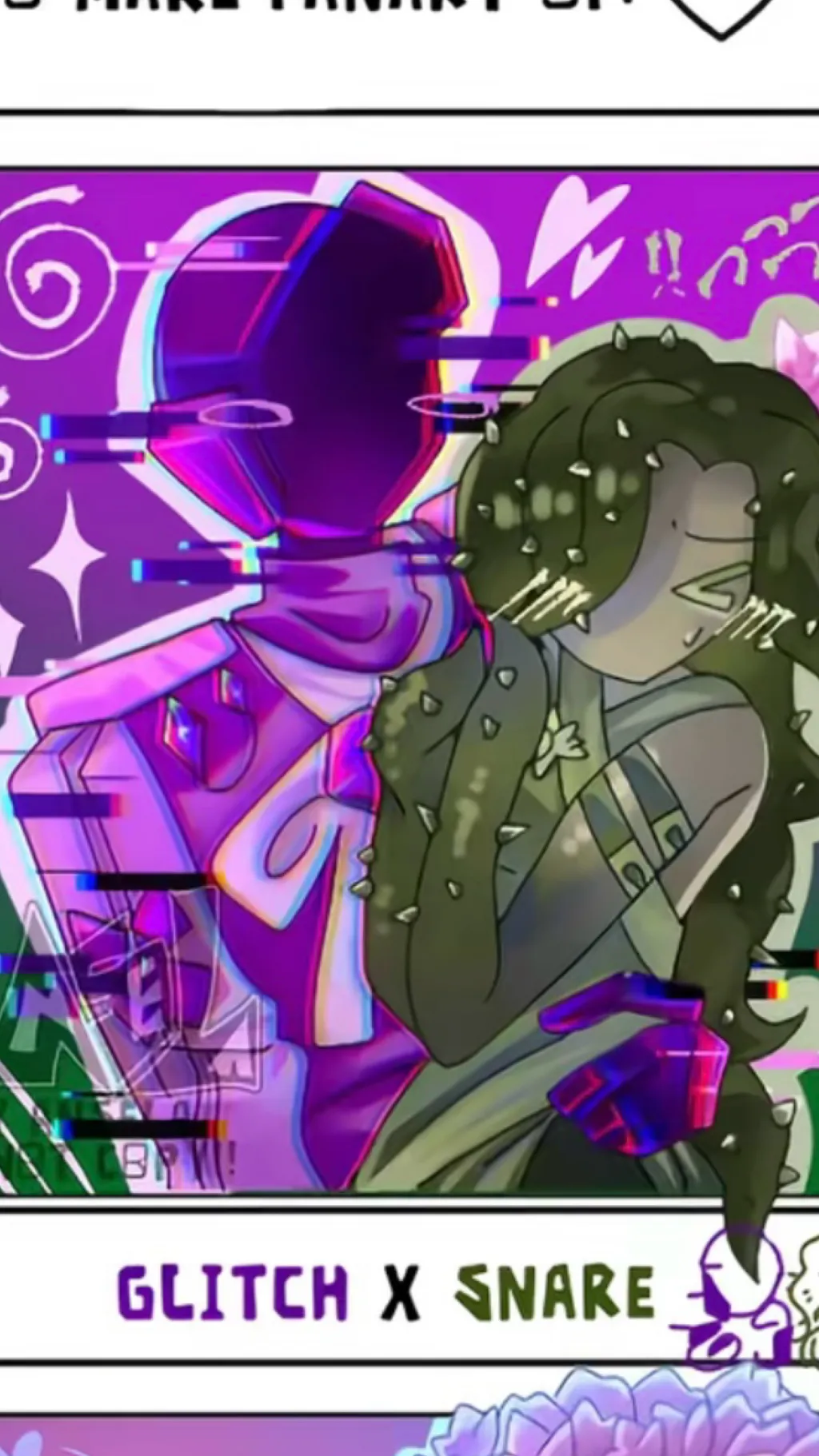 ai character: Glitch x Snare background
