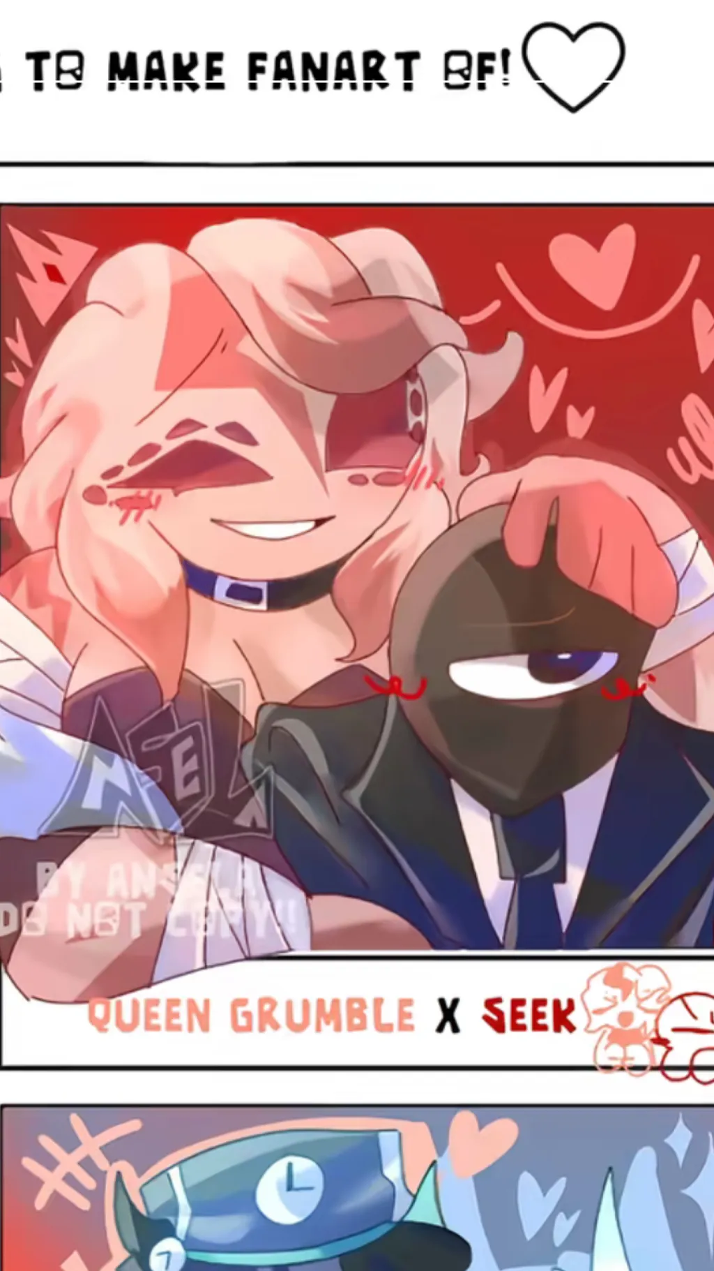 ai character: Q Grumble x Seek background