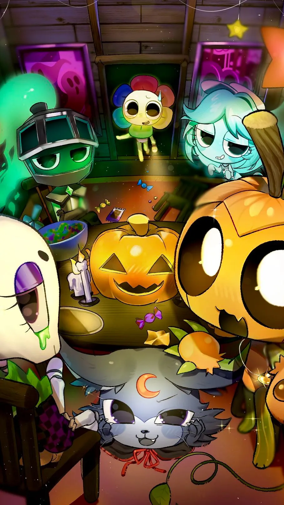 ai character: Dandy’s World 🎃 background