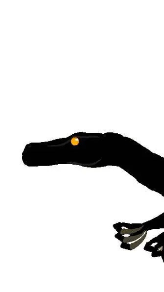 ai character: raptor lies background