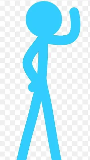 ai character: Blue background