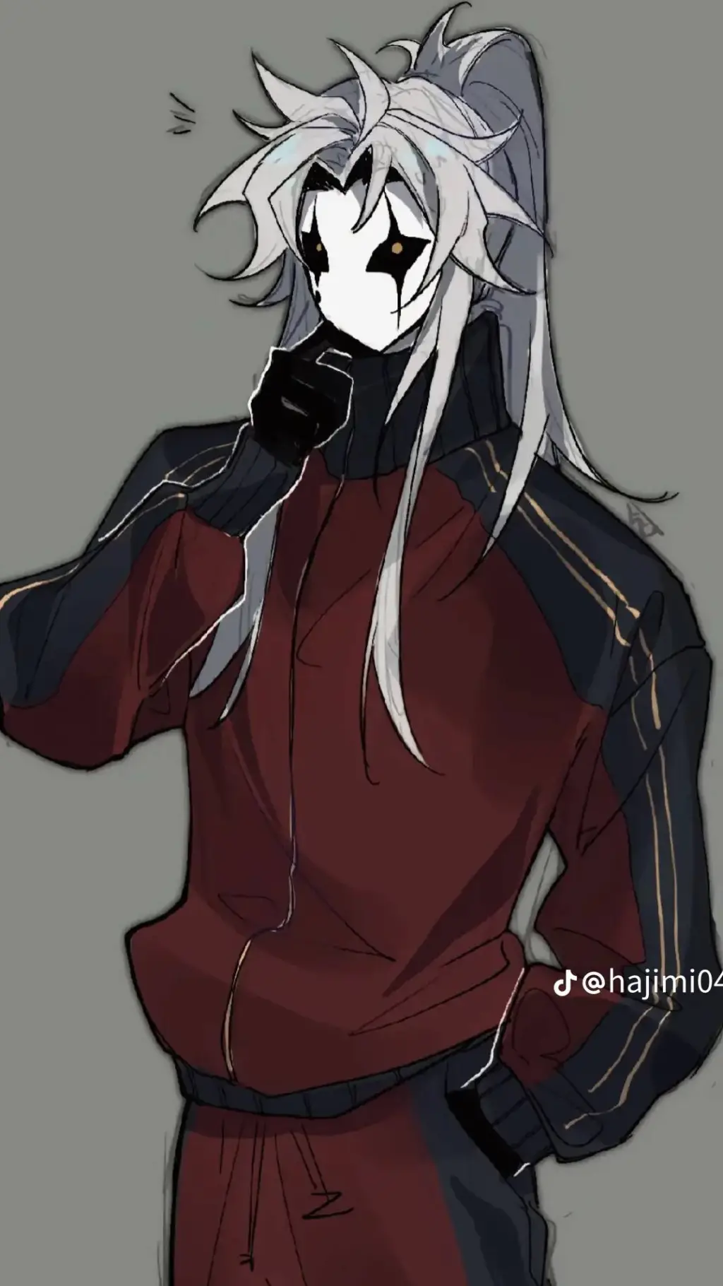 ai character: PIERROT.  background