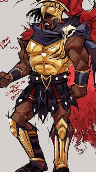 ai character: aresXaphrodite background