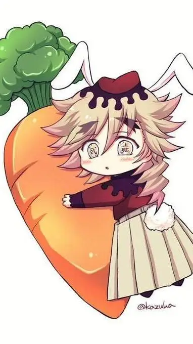 ai character: douma bunny!!! background