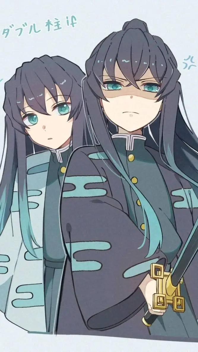 ai character: Mui & Yui siblings background