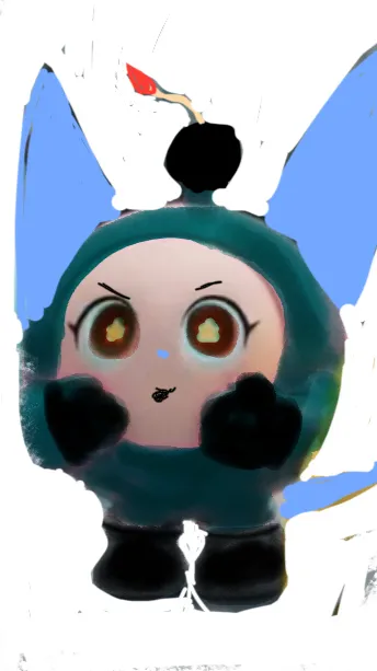 ai character: BombHeart  background