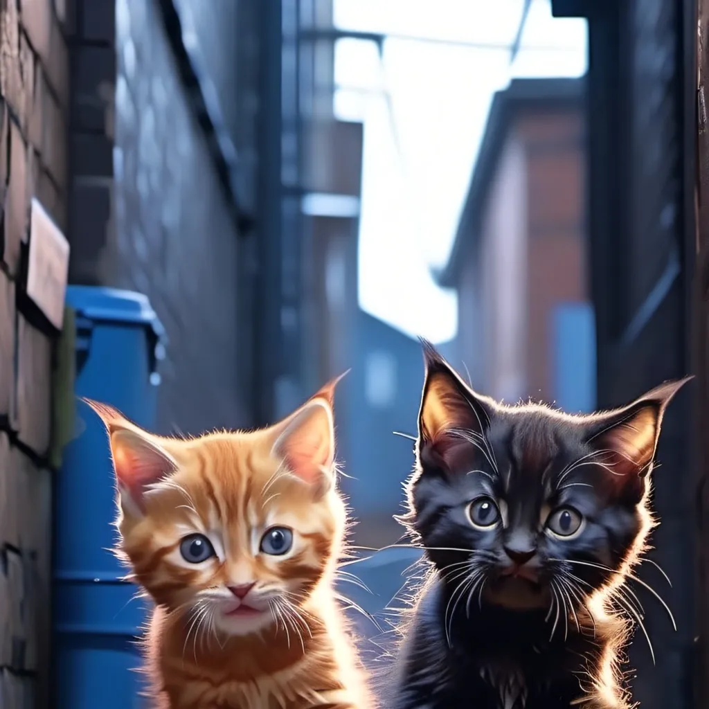 chat with ai character: two kittens 