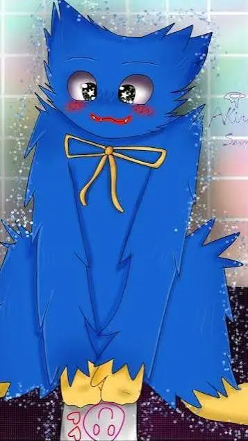 ai character: Huggy Wuggy Kawai background