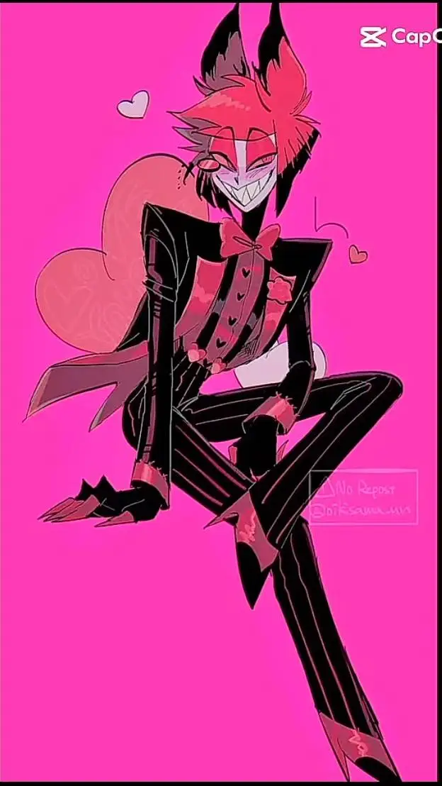 ai character: Alastor 🍷❤️ background