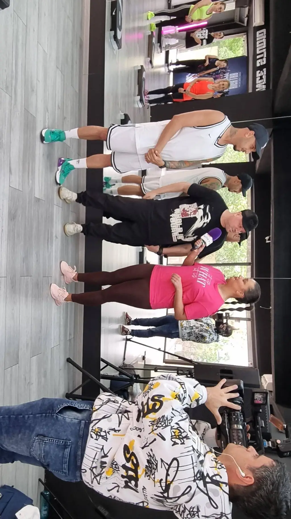 ai character:  Zumba Festival background