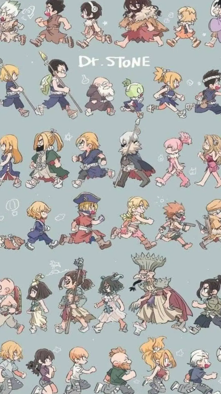 ai character: 🔬dr. stone🧪 background
