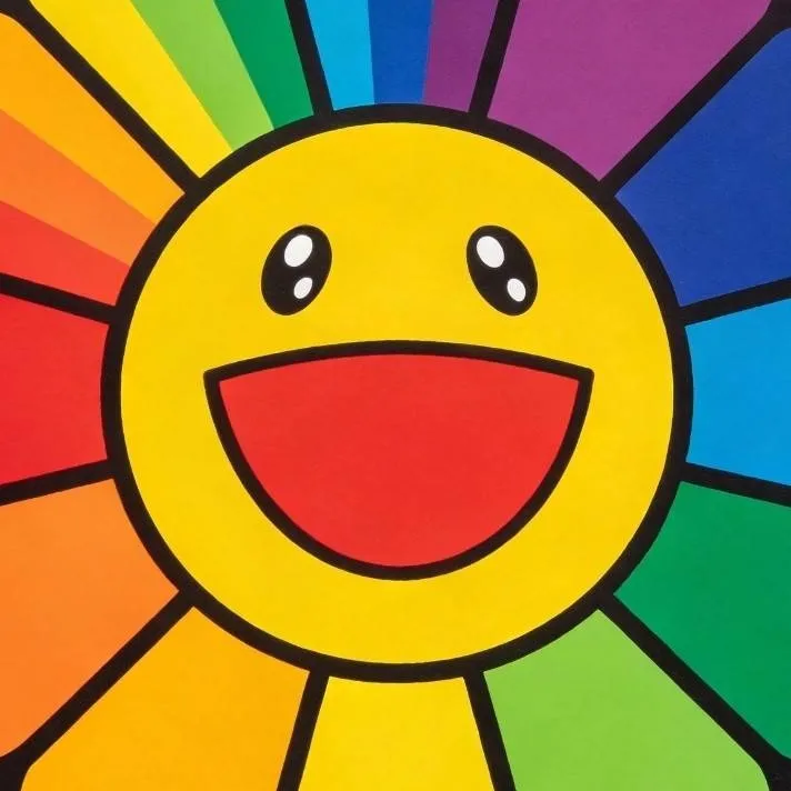 chat with ai character: Rainbow flower 