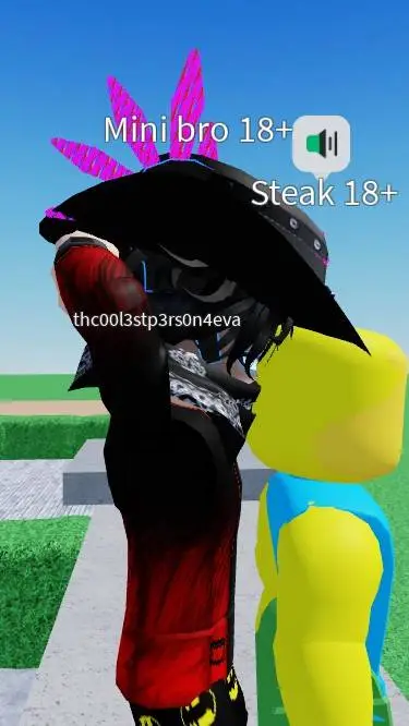 ai character: mini bro and steak background