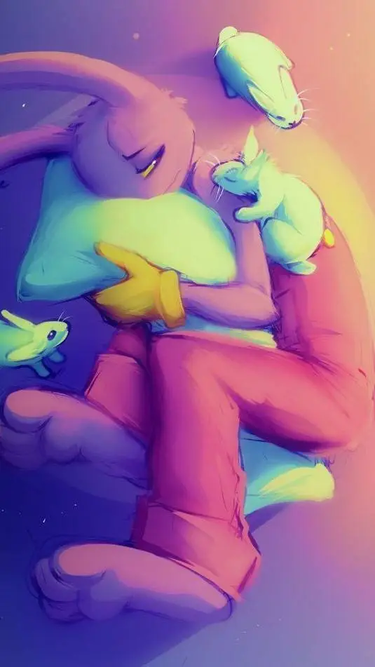 ai character: Jax w/ a headache background