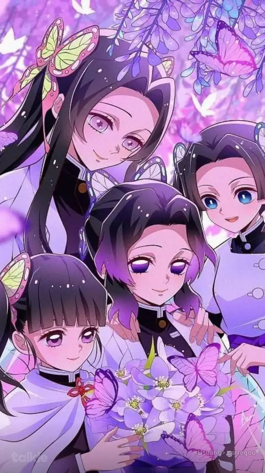 ai character: kanae e shinobu  background