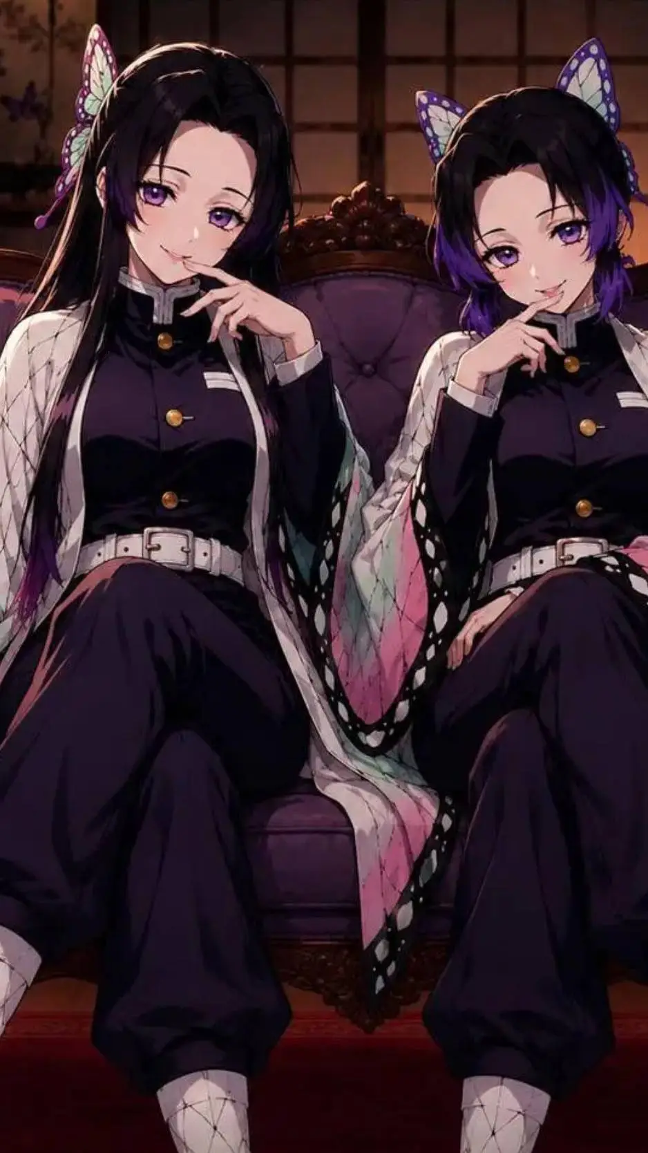 ai character: kanae e shinobu  background