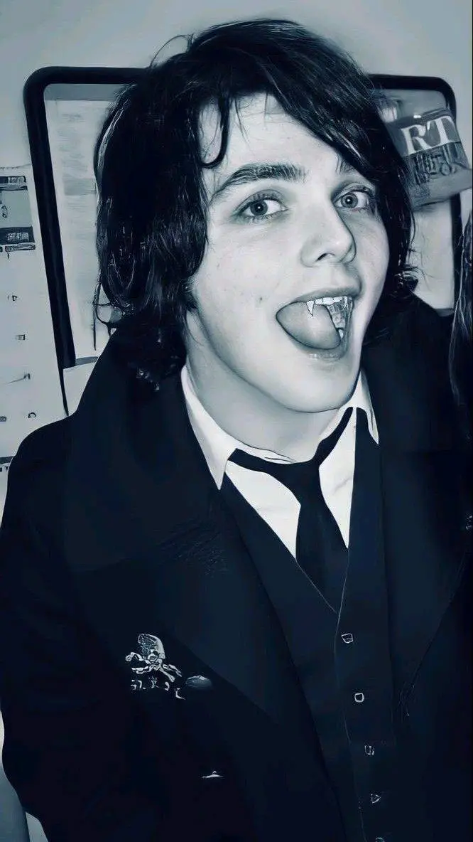 ai character: Vampire Gerard Way background