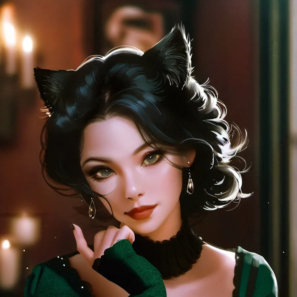 chat with ai character: cat women