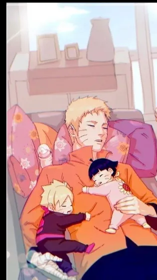 ai character: Naruto dad background