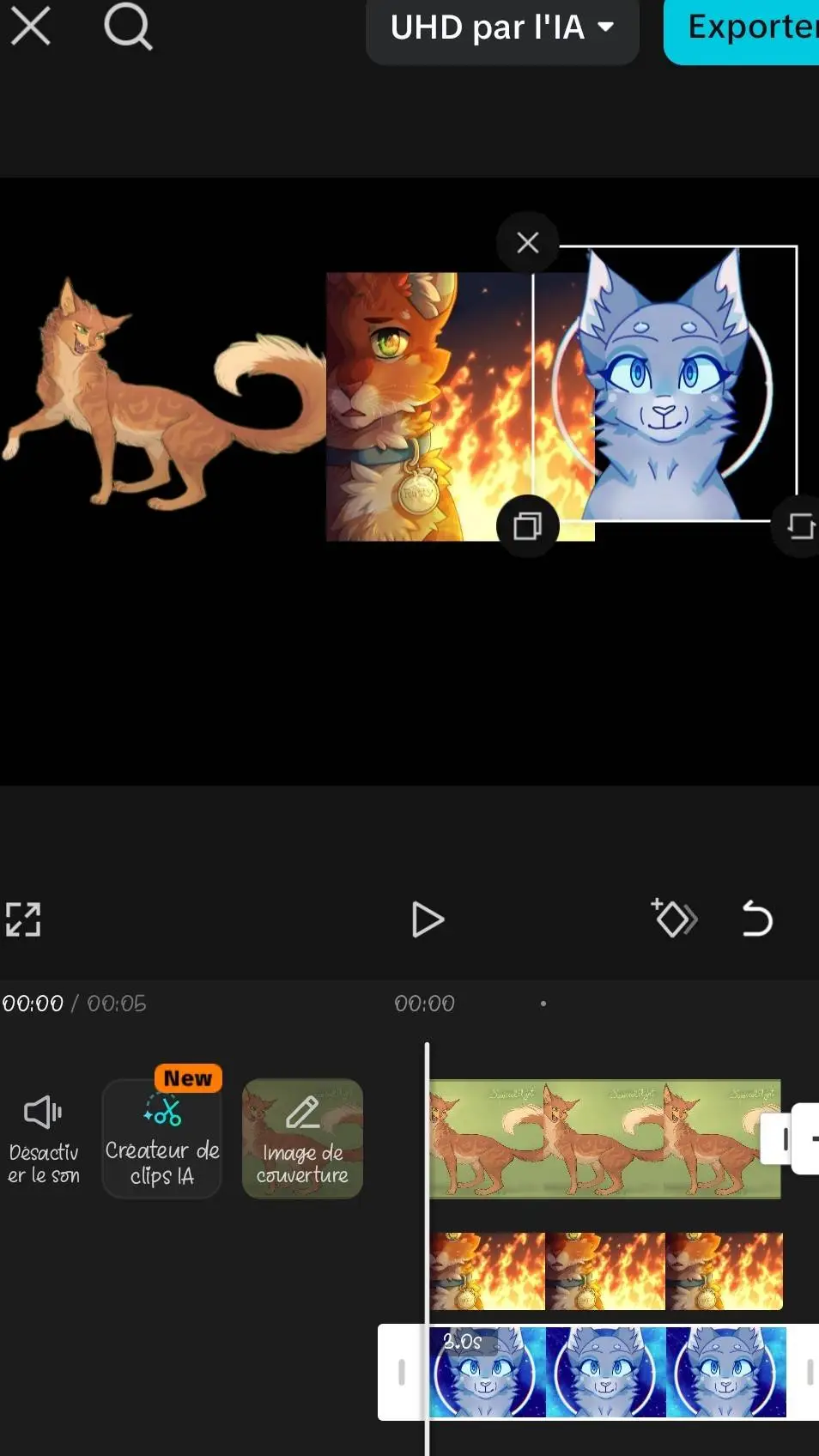 ai character: le trio parfait background