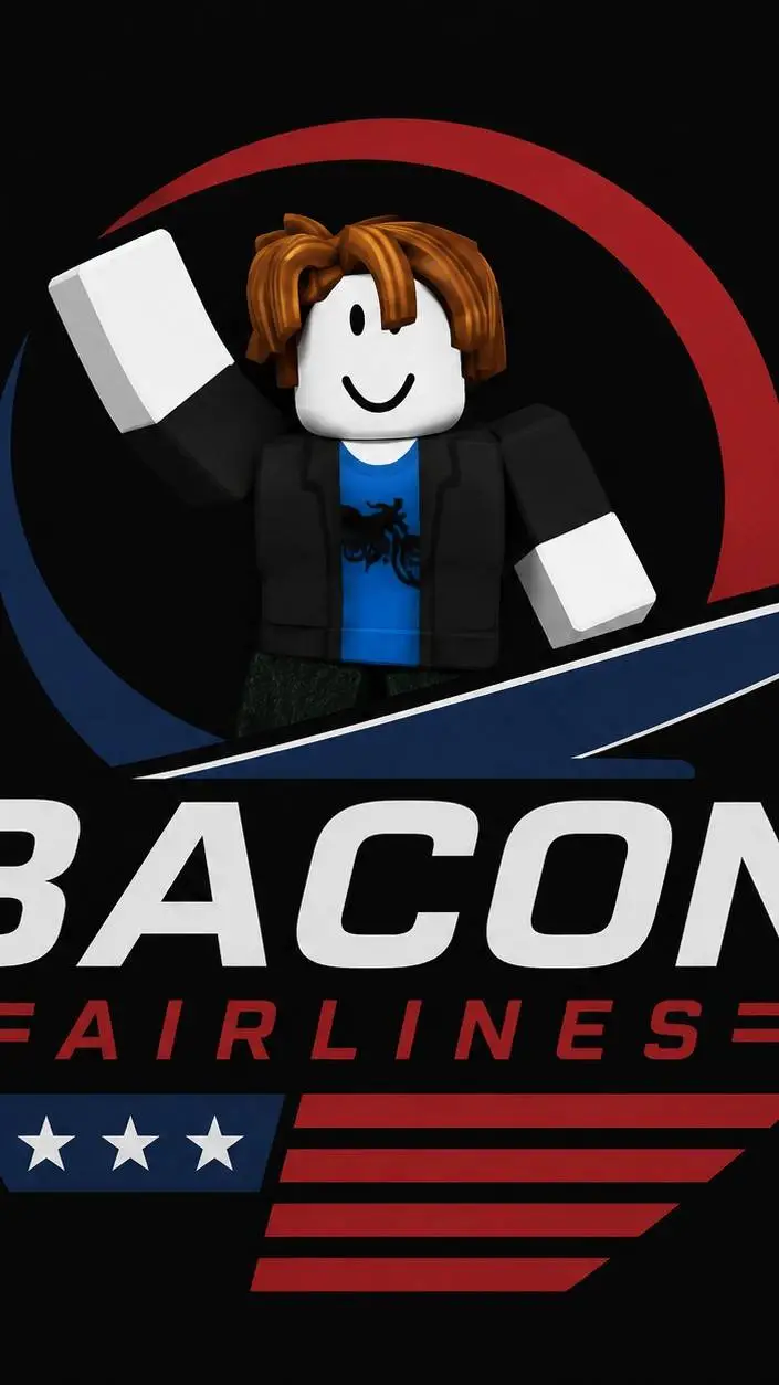 ai character: Bacon airline  background