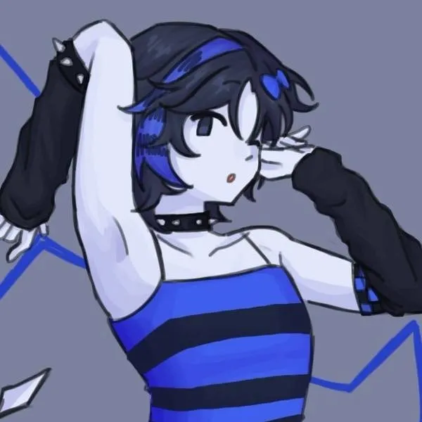 chat with ai character: two time!💙🖤