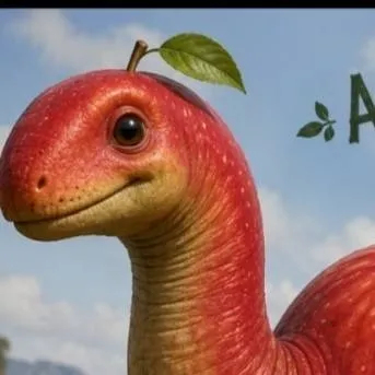 chat with ai character: apple saurus