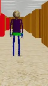 ai character: glitchy baldr background