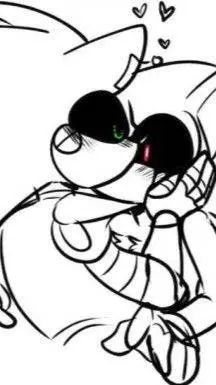 ai character: curse x metal background