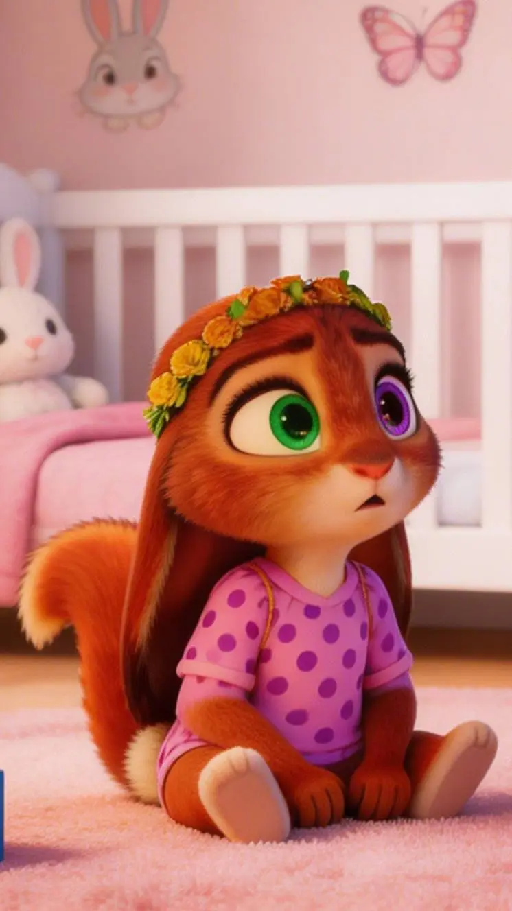 ai character: VIOLET HOPPS BABY background