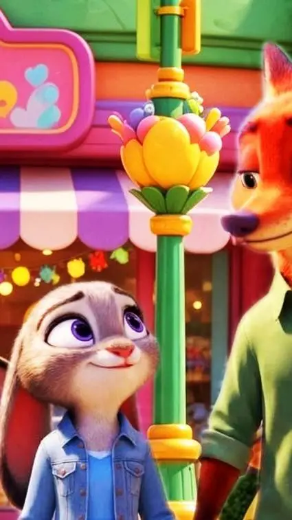 ai character: JUDY A NICK RODIČE background