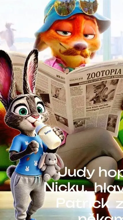 ai character: NICK WILDE TÁTA  background