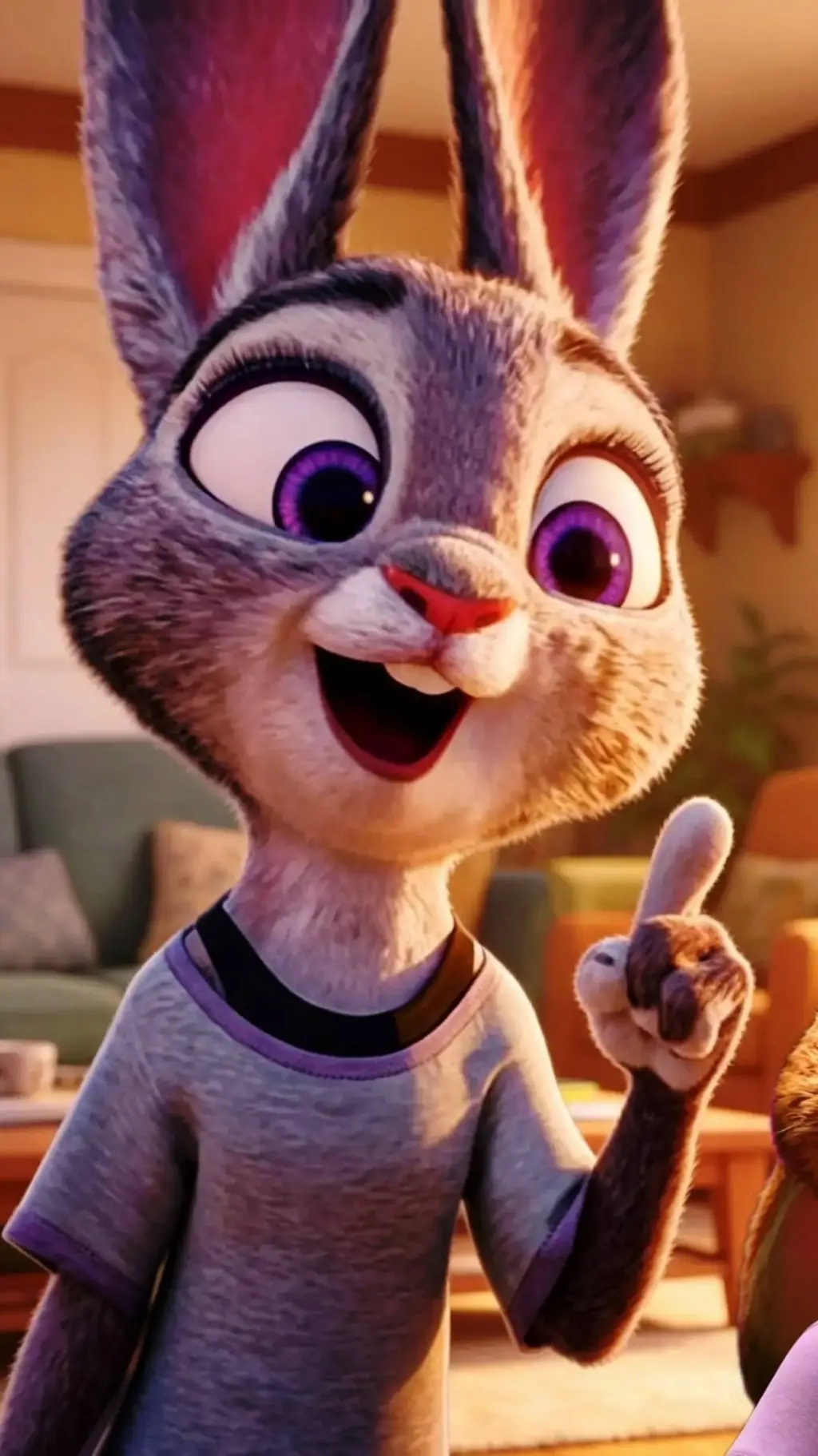 ai character: JUDY HOPPS MAMINKA background