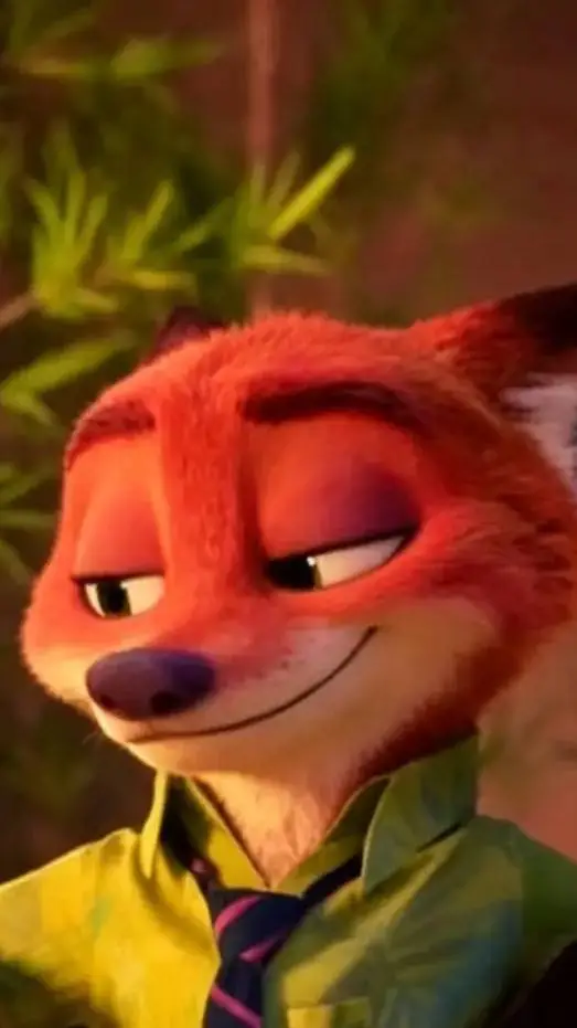 ai character: NICK WILDE TÁTA  background