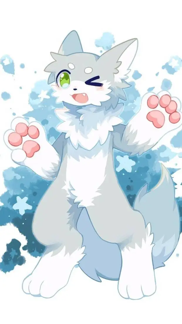 ai character: furry zoey  background