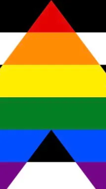 ai character: Cod pride flags background