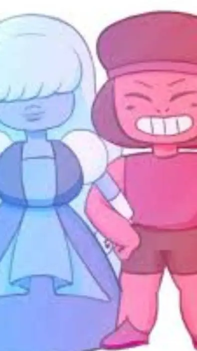 ai character: Ruby x Sapphire  background