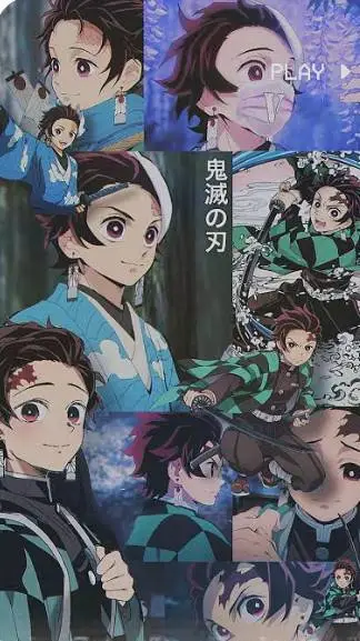 ai character: Tanjiro  background